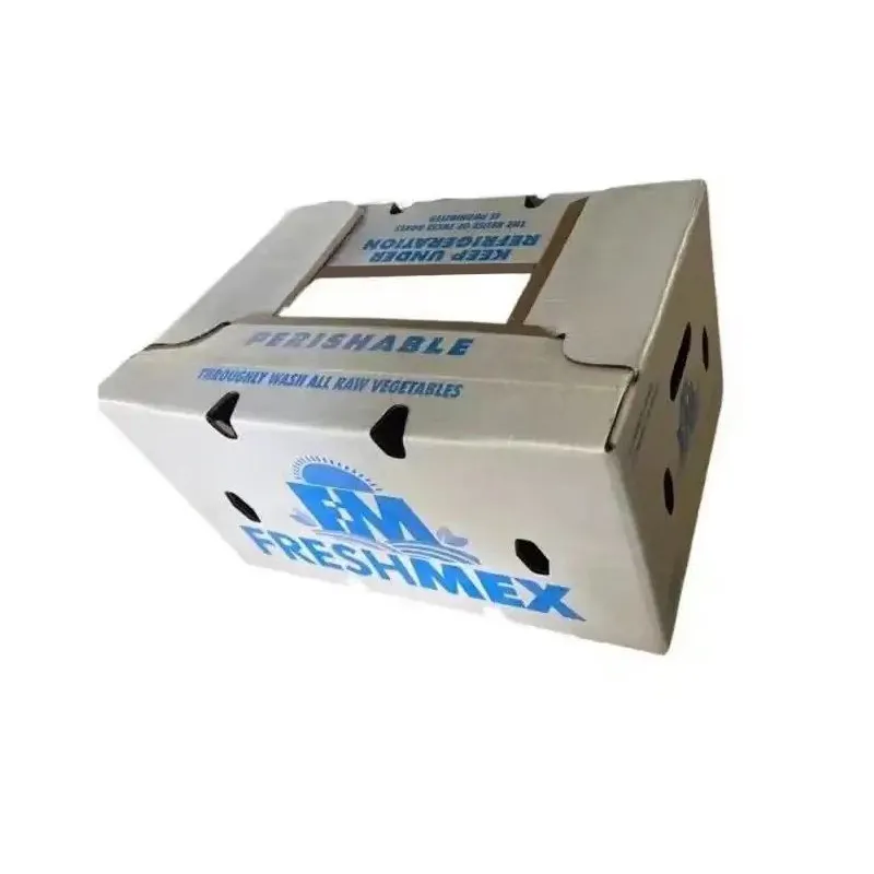 Boîte en carton ondulé en cire imprimée avec logo