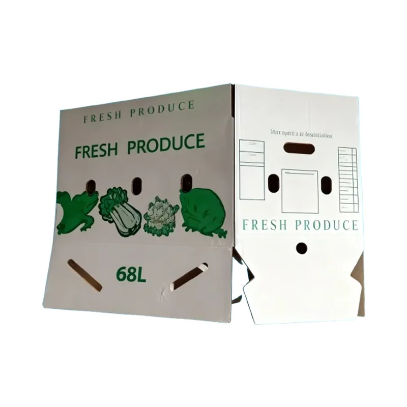 Boîte en carton ondulé en cire recyclable